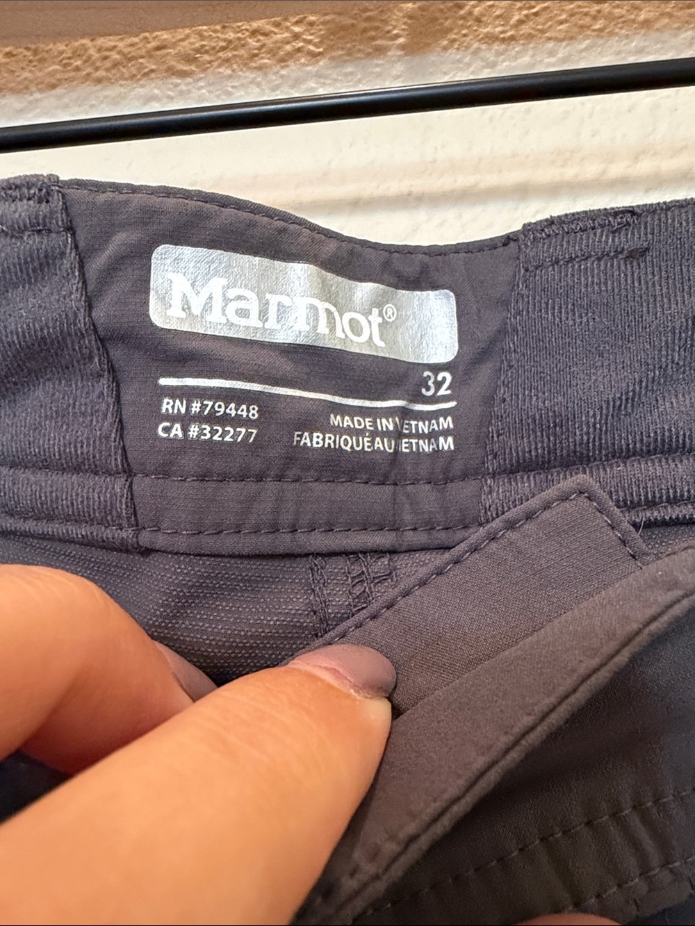 Marmot Men's Outdoor Travel Pants - Charcoal Size 32 - Picture 10 of 12